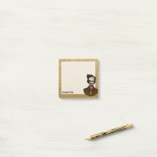 Edgar met Gold Bug Post-it® Notes (Op bureau)