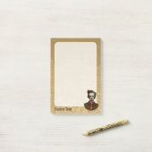 Edgar met Gold Bug Post-it® Notes (Op bureau)