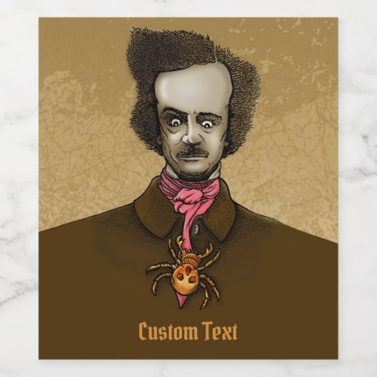 Edgar met Gold Bug Wijn Etiket (Enkel label)