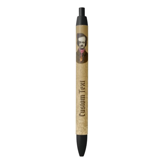 Edgar met Gold Bug Zwarte Inkt Pen (Voorkant Verticaal)