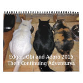 Edgar, Obi en Adara 2015 Cat Calendar Kalender (Hoes)