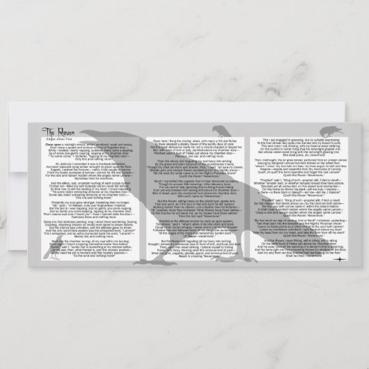 Edgar Poe De Raaf Kaart (Voorkant)