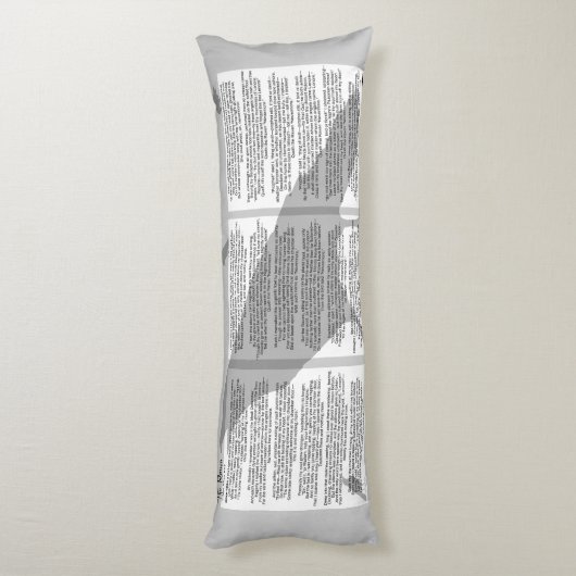 Edgar Poe de Raven Lichaamskussen (Achterkant (Verticaal))