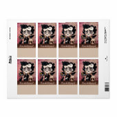 Edgar Poet Boekplaatjes Labels Stickers (Full Sheet)