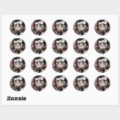 Edgar Poet Ronde Sticker (Vel)