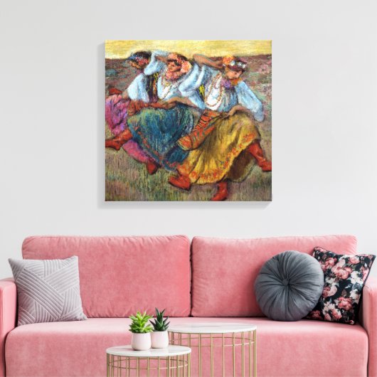 Edgard Degas Russische dansers Canvas Afdruk (Insitu (Woonkamer))