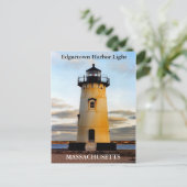 Edgartown Harbor Light, Massachusetts Briefkaart (Staand voorkant)