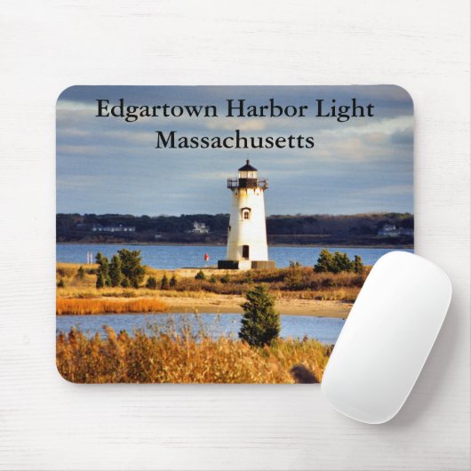 Edgartown Harbor Light, Massachusetts Mousepad Muismat (Met muis)