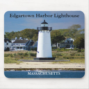 Edgartown Harbor Light, Massachusetts Mousepad Muismat