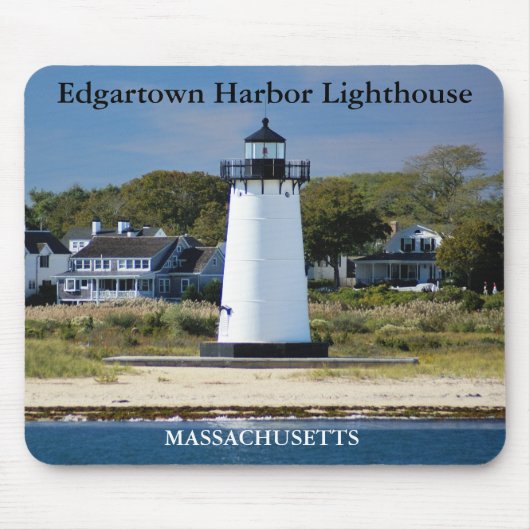 Edgartown Harbor Light, Massachusetts Mousepad Muismat (Voorkant)