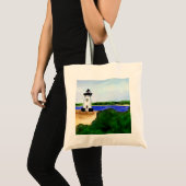 Edgartown Harbor Lighthouse Canvas tas (Voorkant (product))
