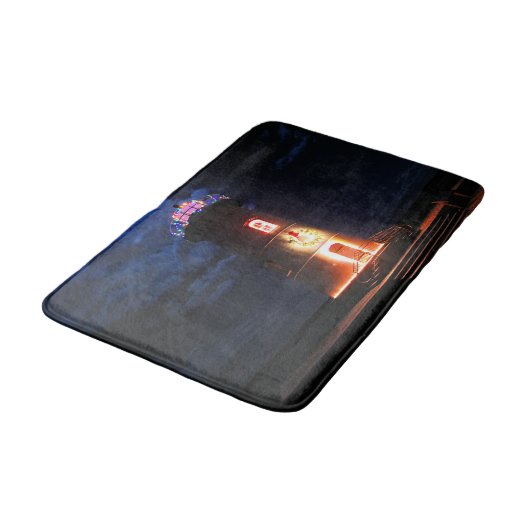 Edgartown Harbor Lighthouse, MA Bath Mat (Gekanteld)