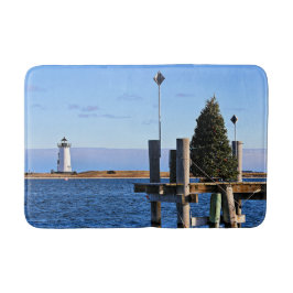 Edgartown Harbor Lighthouse, MA Bath Mat