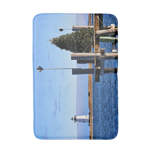 Edgartown Harbor Lighthouse, MA Bath Mat (Voorkant Verticaal)