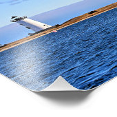 Edgartown Harbor Lighthouse, Martha's Vineyard MA Foto Afdruk (Hoek)