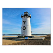 Edgartown Harbor Lighthouse, Martha's Vineyard MA Foto Afdruk (Voorkant)