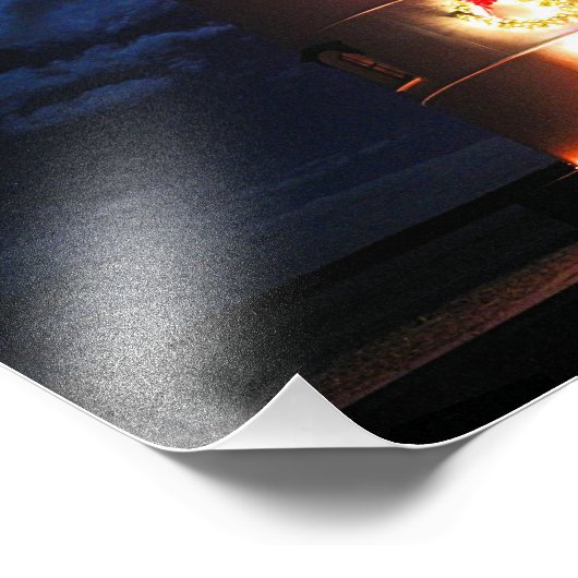 Edgartown Harbor Lighthouse, Martha's Vineyard MA Foto Afdruk (Hoek)