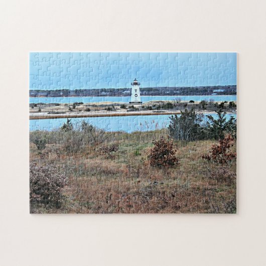 Edgartown Harbor Lighthouse, Martha's Vineyard MA Legpuzzel (Horizontaal)
