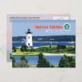 Edgartown Harbour Light, Martha's Vineyard, MA Briefkaart (Voorkant / Achterkant)