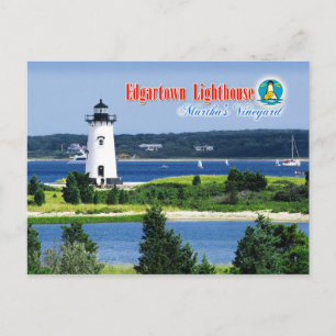 Edgartown Harbour Light, Martha's Vineyard, MA Briefkaart