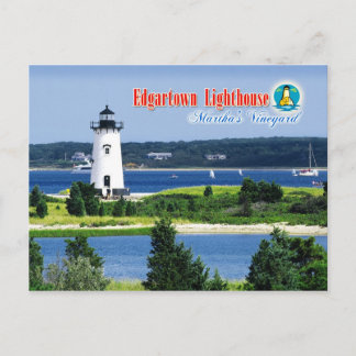 Edgartown Harbour Light, Martha's Vineyard, MA Briefkaart
