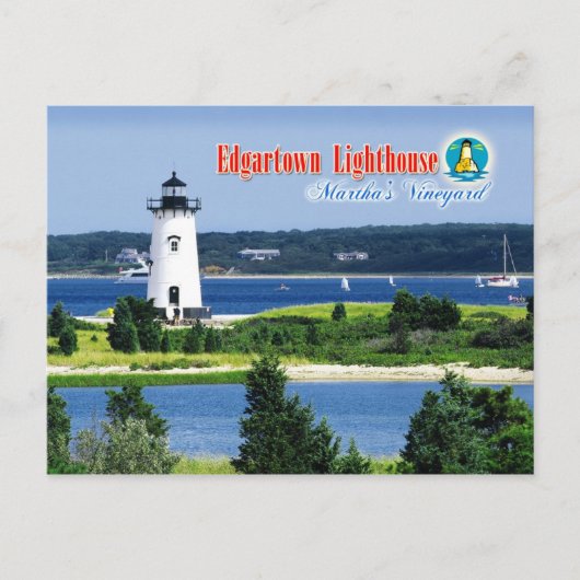 Edgartown Harbour Light, Martha's Vineyard, MA Briefkaart (Voorkant)
