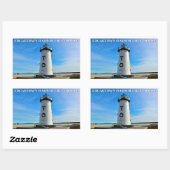 Edgartown Harbour Lighthouse, MA Stickers (Vel)