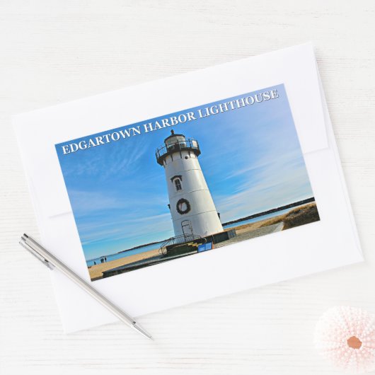 Edgartown Harbour Lighthouse, MA Stickers (Envelop)