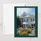 Edgartown Hotel Summer Garden Custom Briefkaart (Voorkant / Achterkant)