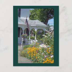 Edgartown Hotel Summer Garden Custom Briefkaarten