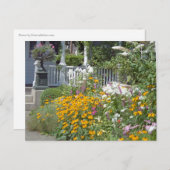 Edgartown Hotel Summer Garden Custom Briefkaarten (Voorkant / Achterkant)