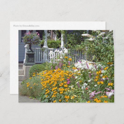 Edgartown Hotel Summer Garden Custom Briefkaarten (Voorkant / Achterkant)