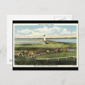 Edgartown Lighthouse Martha's Vineyard c1925 Briefkaart (Voorkant / Achterkant)