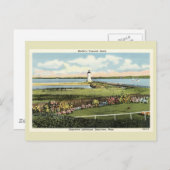 Edgartown Lighthouse Martha's Vineyard c1925 Postc Briefkaart (Voorkant / Achterkant)
