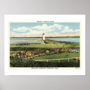 Edgartown Lighthouse Martha's Vineyard c1925 Poster