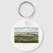 Edgartown Lighthouse Martha's Vineyard c1925 Sleutelhanger (Voorkant)