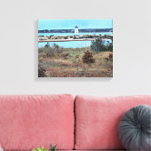 Edgartown Lighthouse, Martha's Vineyard MA Canvas Afdruk (Insitu (Woonkamer))