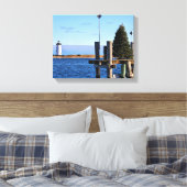 Edgartown Lighthouse, Martha's Vineyard MA Canvas Afdruk (Insitu (Slaapkamer))