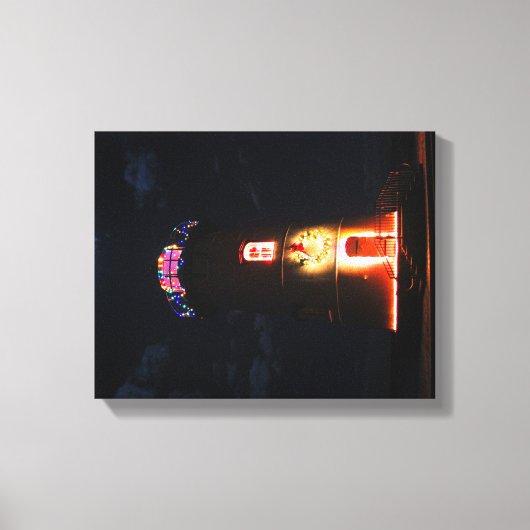 Edgartown Lighthouse, Martha's Vineyard MA Canvas Afdruk (Voorkant)