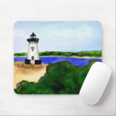 Edgartown Lighthouse-Martha's Vineyard Muismat (Met muis)