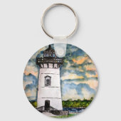 Edgartown Lighthouse Marthas Vineyard Sleutelhange Sleutelhanger (Voorkant)