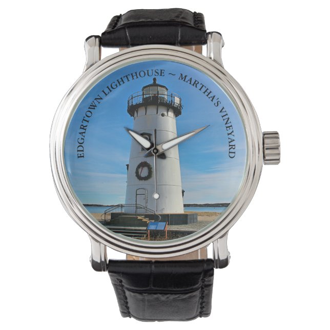 Edgartown Lighthouse, Massachusetts eWatch Horloge (Voorkant)