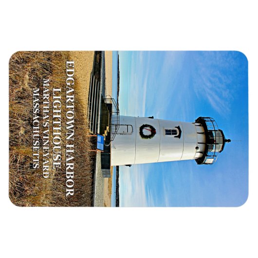 Edgartown Lighthouse, Massachusetts Flexi Magnet Magneet (Horizontaal)
