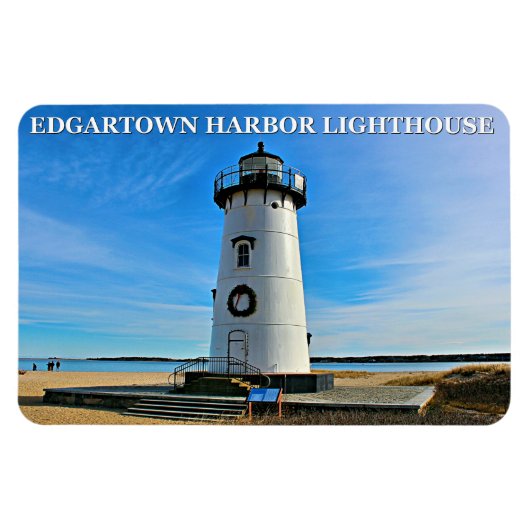 Edgartown Lighthouse, Massachusetts Flexi Magnet Magneet (Horizontaal)