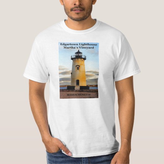 Edgartown Lighthouse, Massachusetts T-Shirt (Voorkant)