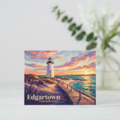 Edgartown Lighthouse VS Briefkaart (Staand voorkant)