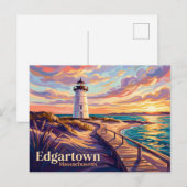 Edgartown Lighthouse VS Briefkaart (Voorkant / Achterkant)