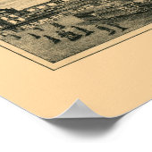 Edgartown, MA Panoramic Map - 1886 Poster (Hoek)