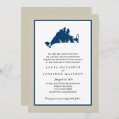 EDGARTOWN Marthas Vineyard Blue Map | Weddenschap Kaart (Voorkant / Achterkant)