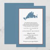 Edgartown Marthas Vineyard-kaart | Weddenschap Kaart (Voorkant / Achterkant)